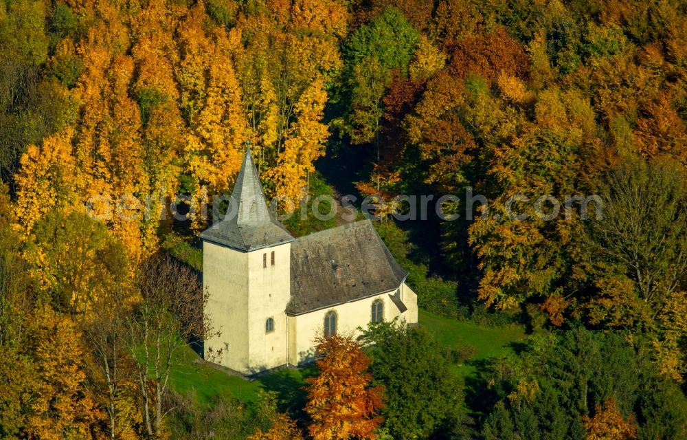 Aerial photograph Arnsberg - Churches building the chapel on Feldberg in Arnsberg in the state North Rhine-Westphalia