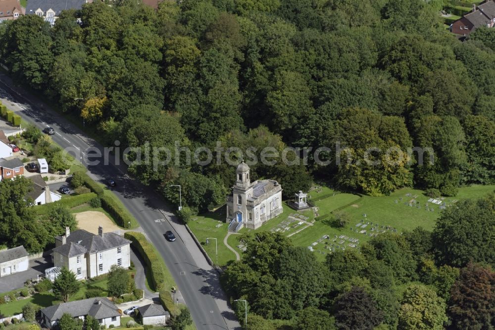 Aerial photograph Chippenham - Churches building the chapel in Chippenham in England, United Kingdom