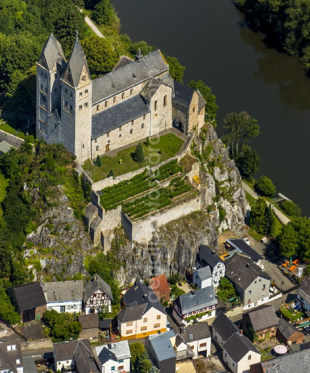 Aerial image Limburg an der Lahn - Church building in Limburg an der Lahn in the state Hesse