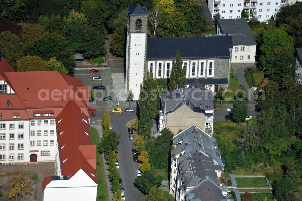 Aerial photograph Chemnitz - Church St. Pauli at Chemnitz in the state of saxony