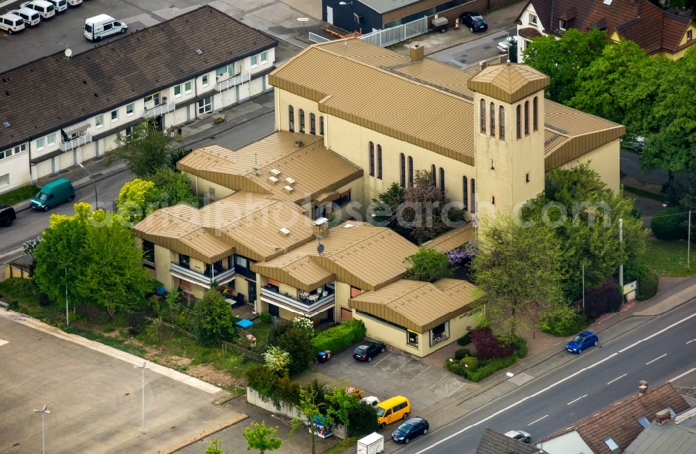 Gevelsberg from the bird's eye view: Church buildings Church of Our Lady in Gevelsberg in North Rhine-Westphalia