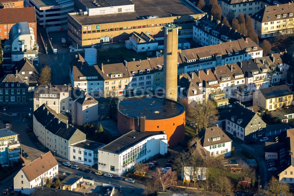 Schwelm from the bird's eye view: Church building of Propstei St. Marien on Marienweg in Schwelm in the state North Rhine-Westphalia, Germany