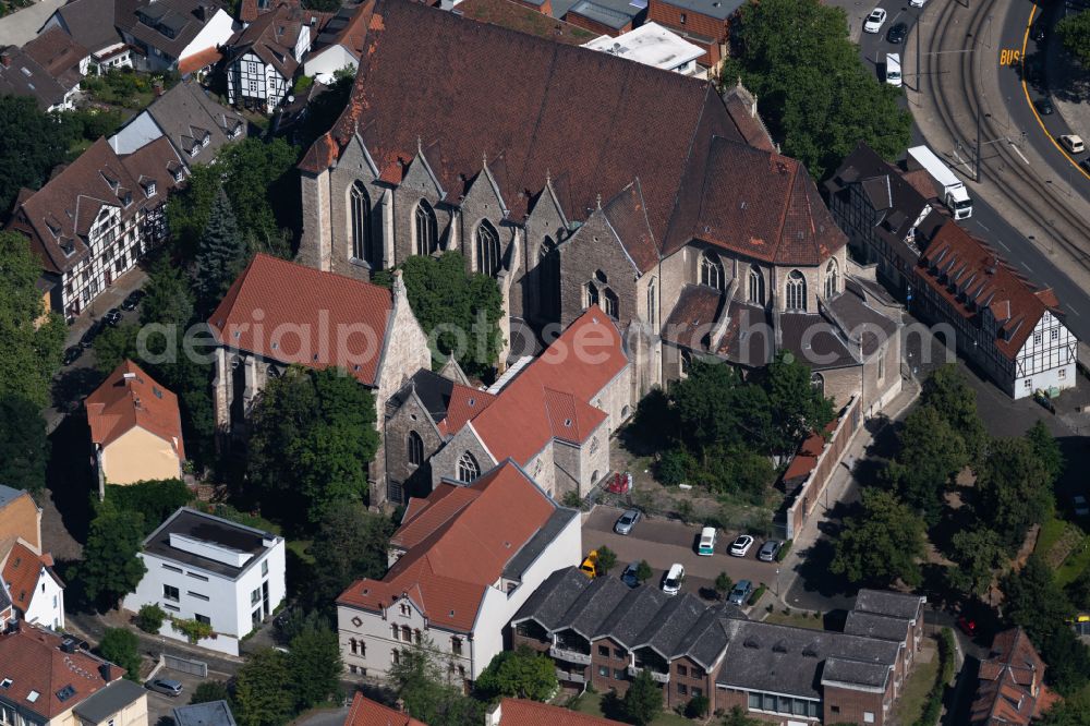 Aerial image Braunschweig - Church building Sankt Aegidien in Brunswick in the state Lower Saxony, Germany