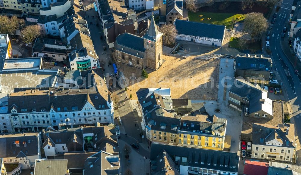 Velbert from the bird's eye view: Churches building in Velbert in the state North Rhine-Westphalia, Germany