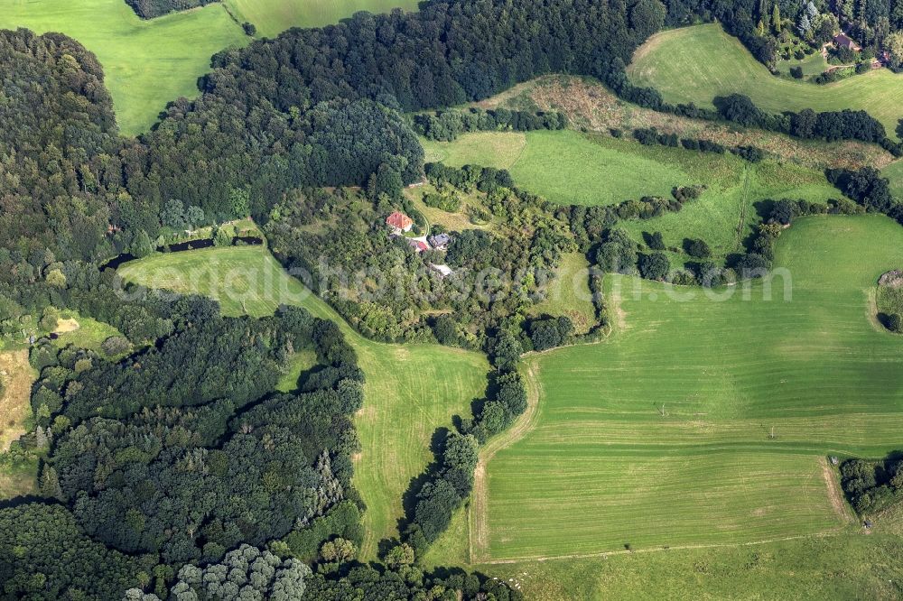 Malente from the bird's eye view: Church project in the district to Nevers field in painting duck in the federal state Schleswig-Holstein