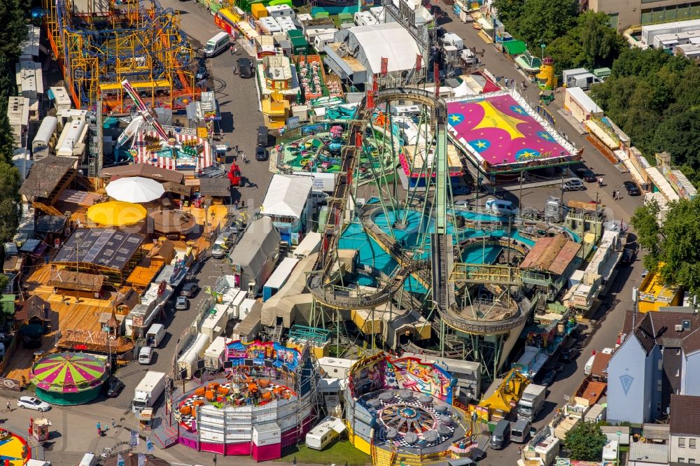 Aerial image Herne - Fair - event location at festival Cranger Kirmes in Herne in the state North Rhine-Westphalia