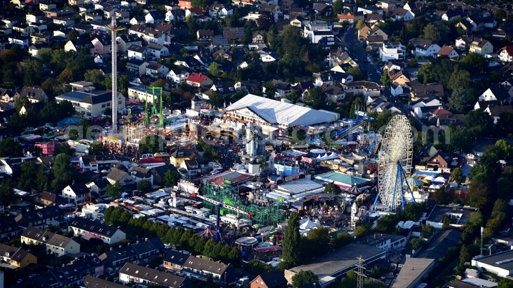 Aerial photograph Bonn - Fair - event location at festival on Markt in the district Puetzchen-Bechlinghoven in Bonn in the state North Rhine-Westphalia, Germany