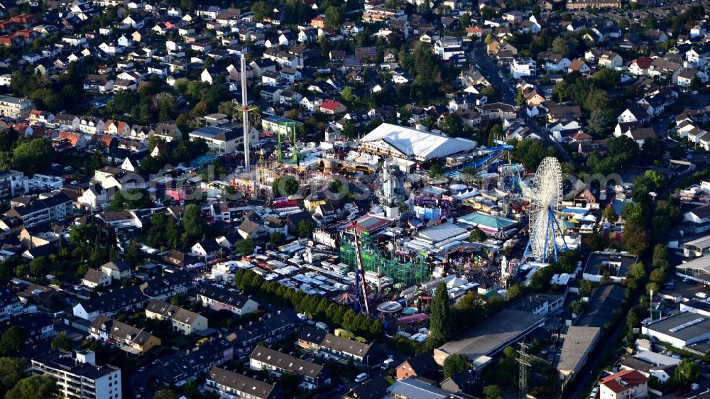 Aerial image Bonn - Fair - event location at festival on Markt in the district Puetzchen-Bechlinghoven in Bonn in the state North Rhine-Westphalia, Germany