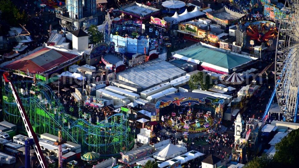 Aerial photograph Bonn - Fair - event location at festival on Markt in the district Puetzchen-Bechlinghoven in Bonn in the state North Rhine-Westphalia, Germany