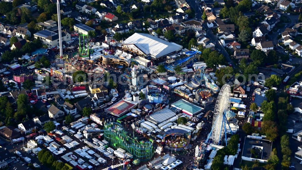 Aerial photograph Bonn - Fair - event location at festival on Markt in the district Puetzchen-Bechlinghoven in Bonn in the state North Rhine-Westphalia, Germany