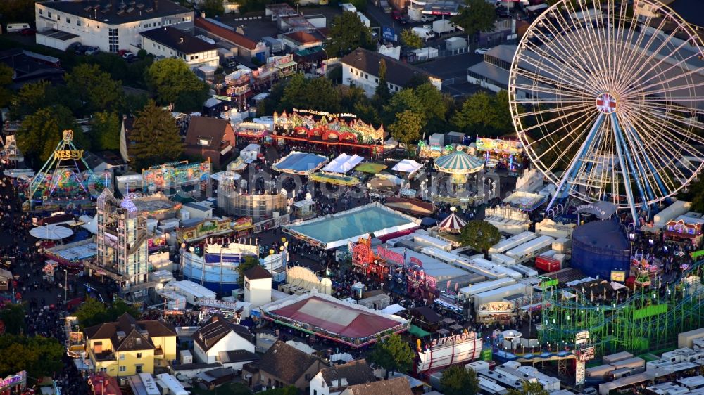 Aerial photograph Bonn - Fair - event location at festival on Markt in the district Puetzchen-Bechlinghoven in Bonn in the state North Rhine-Westphalia, Germany