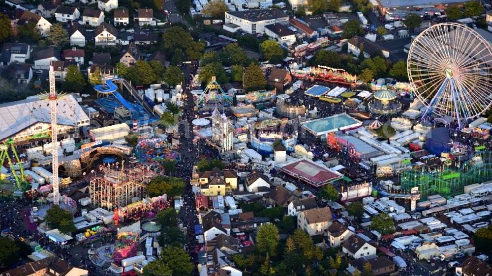 Bonn from the bird's eye view: Fair - event location at festival on Markt in the district Puetzchen-Bechlinghoven in Bonn in the state North Rhine-Westphalia, Germany