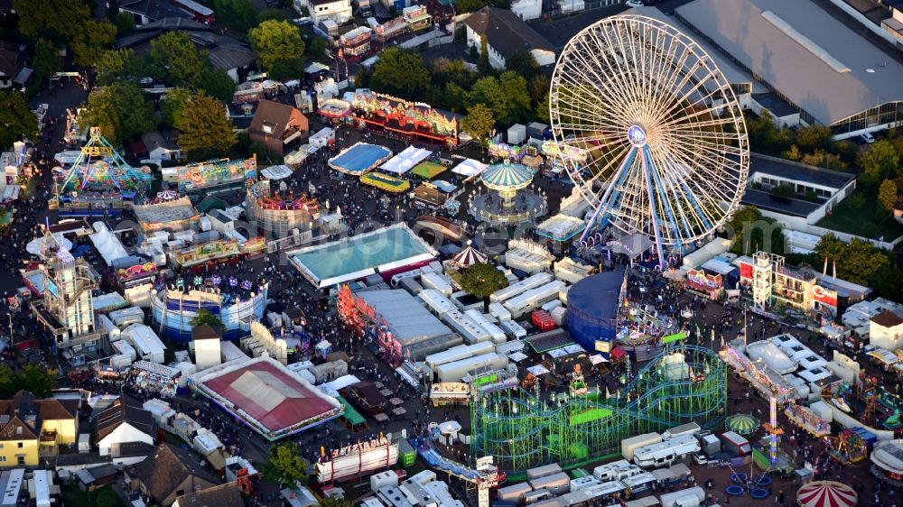 Aerial photograph Bonn - Fair - event location at festival on Markt in the district Puetzchen-Bechlinghoven in Bonn in the state North Rhine-Westphalia, Germany