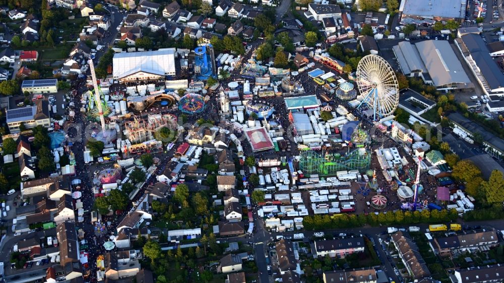 Aerial image Bonn - Fair - event location at festival on Markt in the district Puetzchen-Bechlinghoven in Bonn in the state North Rhine-Westphalia, Germany