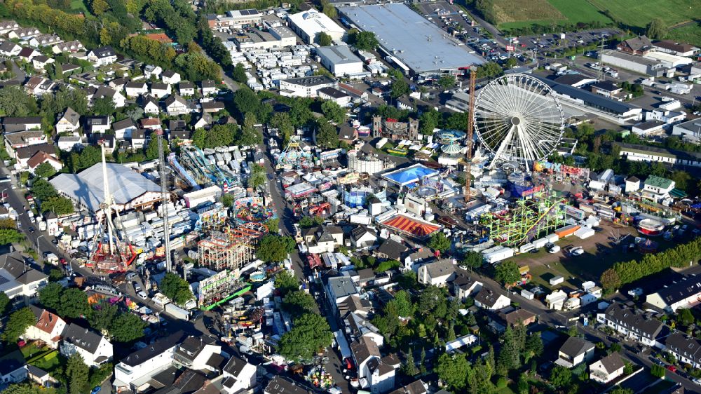 Aerial photograph Bonn - Fair - event location at festival Puetzchens Markt on Markt in the district Puetzchen-Bechlinghoven in Bonn in the state North Rhine-Westphalia, Germany