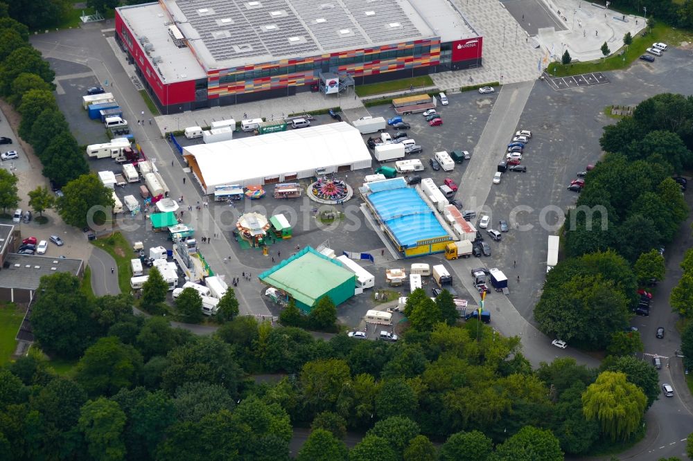 Aerial image Göttingen - Fair - event location at festival Schuetzenfest in Goettingen in the state Lower Saxony, Germany