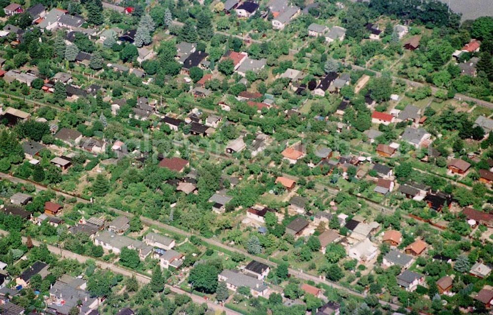 Aerial image Berlin-Spandau - Kleingartenanlage am Spandauer Damm