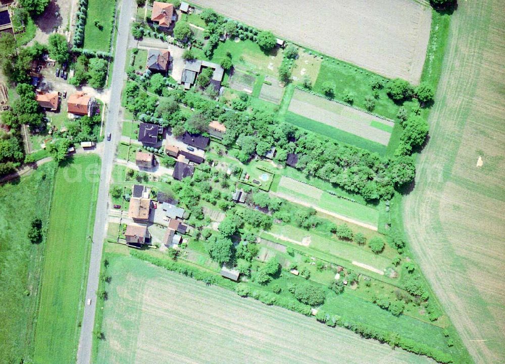 Forst / BRA from the bird's eye view: Kleingartenanlagen in Forst / BRA.