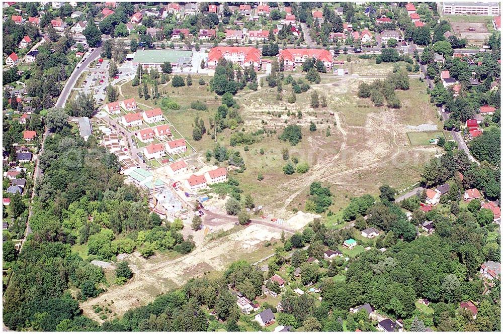 Aerial image Berlin Köpenick - Wohnsiedlung und Baufläche der DEGEWO an der Fürstenwalder Allee / Lagunenweg in Treptow-Köpenick.