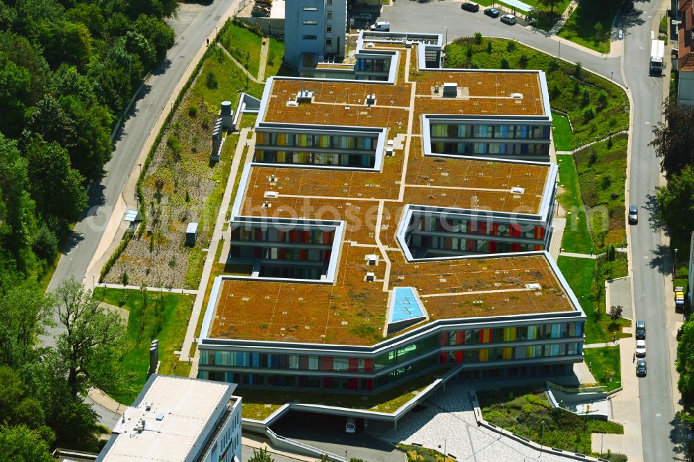 Bielefeld from the bird's eye view: Clinic and hospital complex of the Children's Hospital at Bethesdaweg corner Grenzweg in Bielefeld in the federal state of North Rhine-Westphalia, Germany