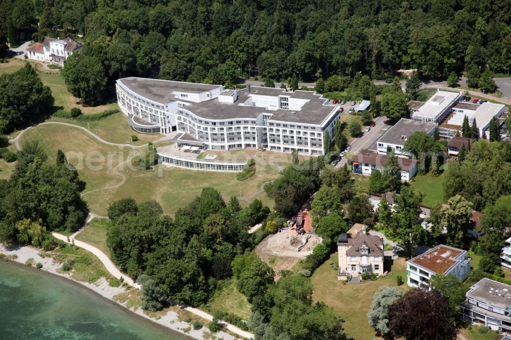 Aerial photograph Konstanz - The clinics Schmieder KG in Konstanz operates a network of neurological specialists and rehabilitation clinics with six locations in Baden-Württemberg