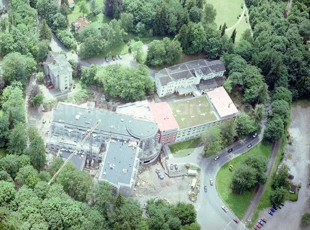 Aerial photograph Friedrichroda / Thür. - Klinikerweiterungsbau in Friedrichroda / Thür.