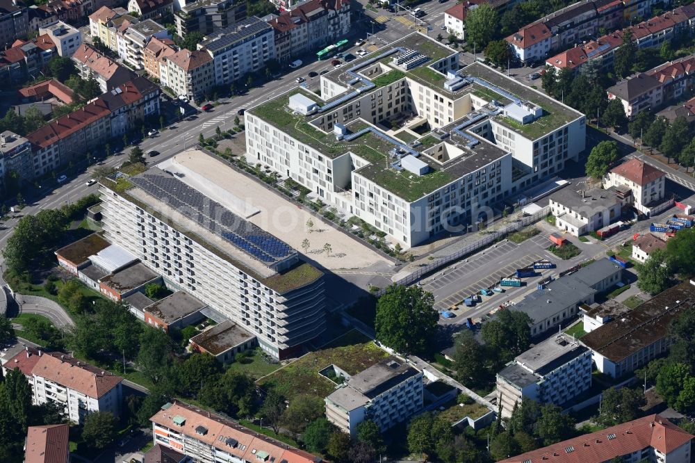 Basel from above - Hospital grounds of the Clinic Felix Platter in Basel, Switzerland