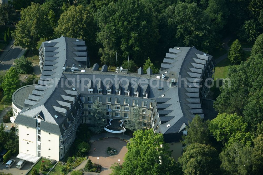 Aerial photograph Bad Lausick - Hospital grounds of the rehabilitation center in Bad Lausick in the state Saxony