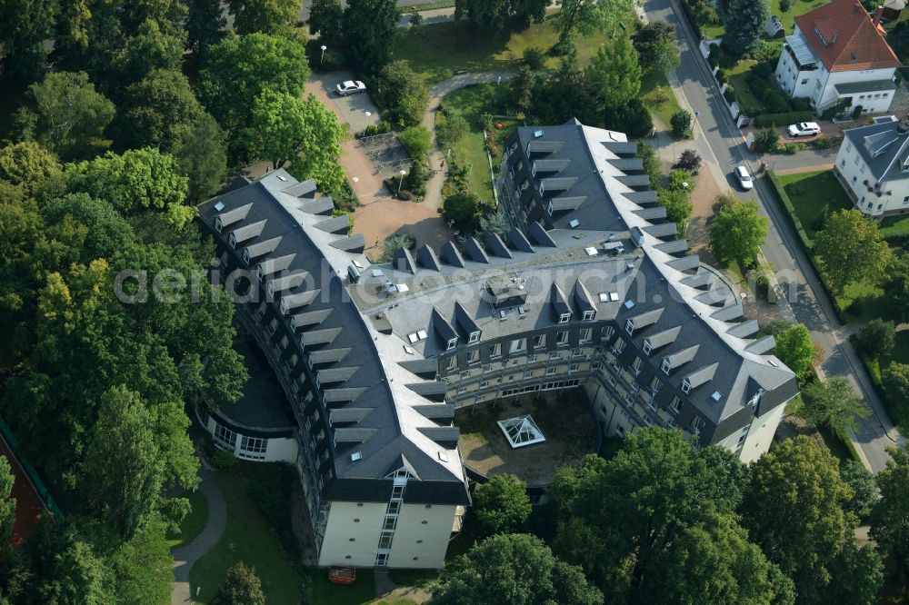 Bad Lausick from the bird's eye view: Hospital grounds of the rehabilitation center in Bad Lausick in the state Saxony