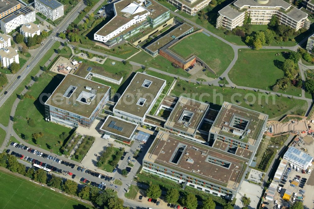 Aerial image Heidelberg - Clinic of the hospital grounds of the university hospital in Heidelberg in the state of Baden-Wuerttemberg