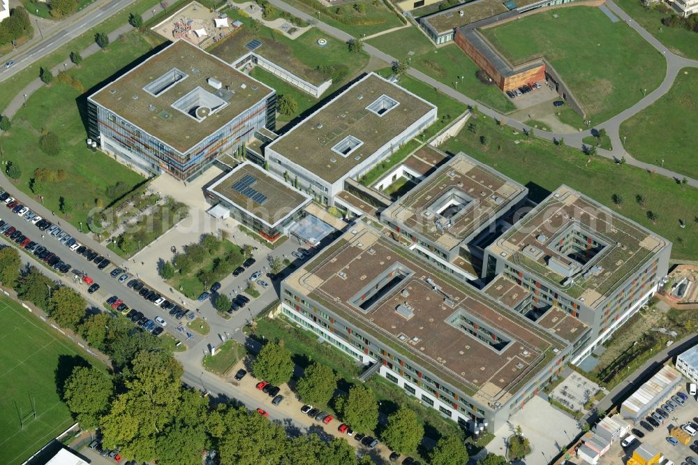 Aerial photograph Heidelberg - Clinic of the hospital grounds of the university hospital in Heidelberg in the state of Baden-Wuerttemberg