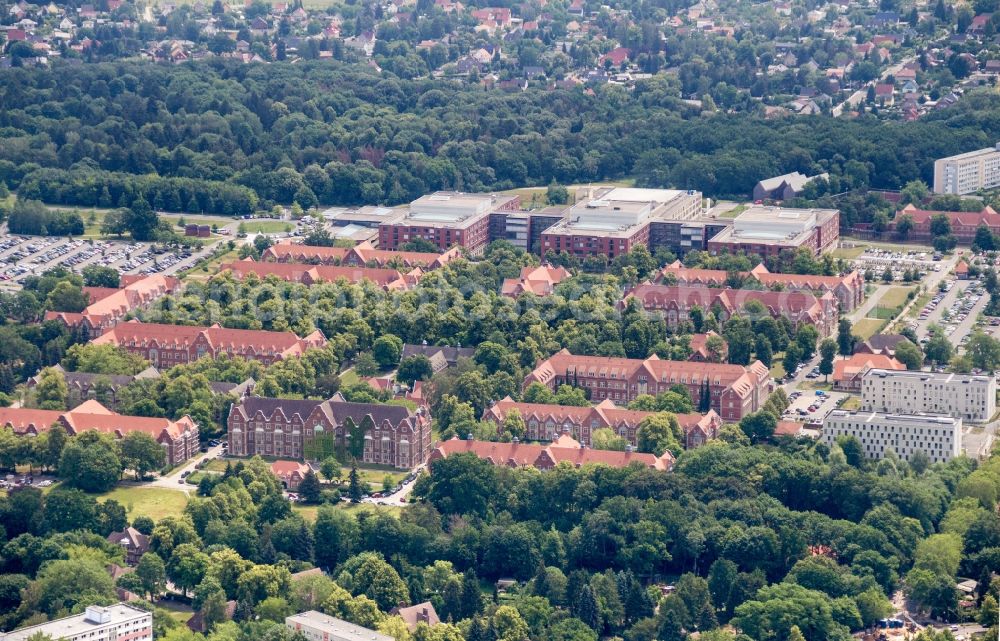 Aerial image Berlin - Clinic of the Klinikum Buch in Berlin