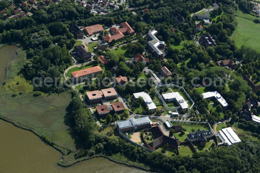 Aerial image Neustadt in Holstein - Clinic of the hospital grounds AMEOS Pflege und Betreuung in Neustadt in Holstein in the state Schleswig-Holstein