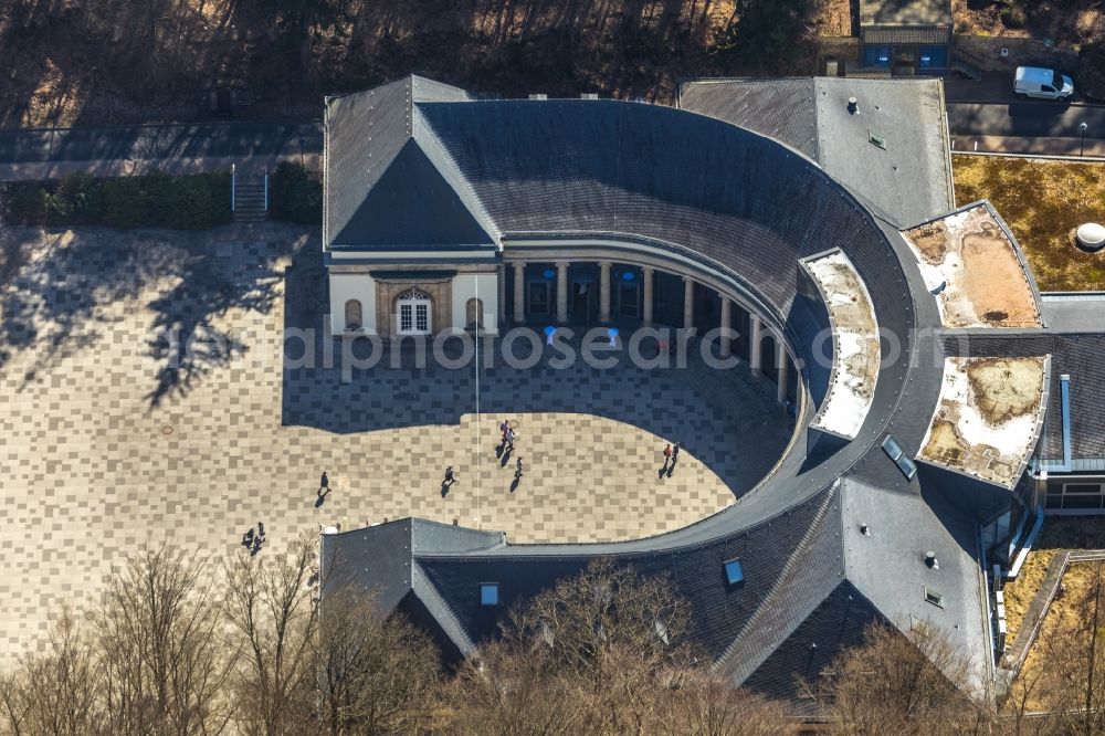 Bad Wildungen from above - Hospital grounds of the Clinic Asklepios Fachklinik Fuerstenhof on Brunnenallee in Bad Wildungen in the state Hesse, Germany