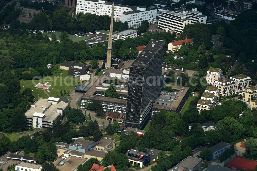 Aerial photograph Hamburg - Clinic of the hospital grounds Asklepios Klinik Altona on Paul-Ehrlich-Strasse in Hamburg