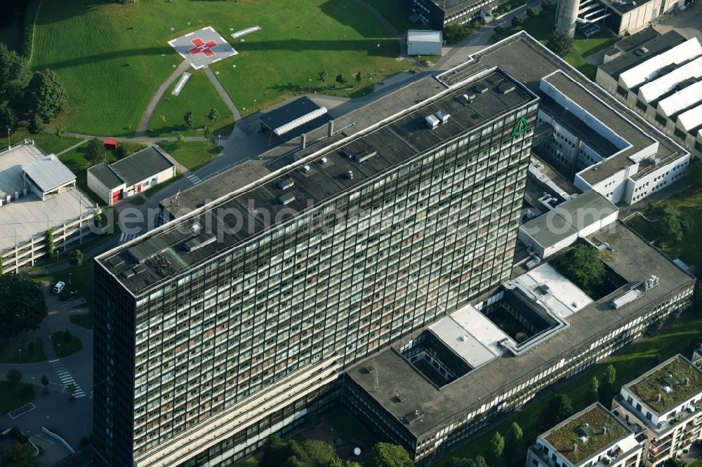 Aerial photograph Hamburg - Hospital grounds of the ClinicAsklepios Klinik Altona in the Paul-Ehrlich-Strasse in Hamburg