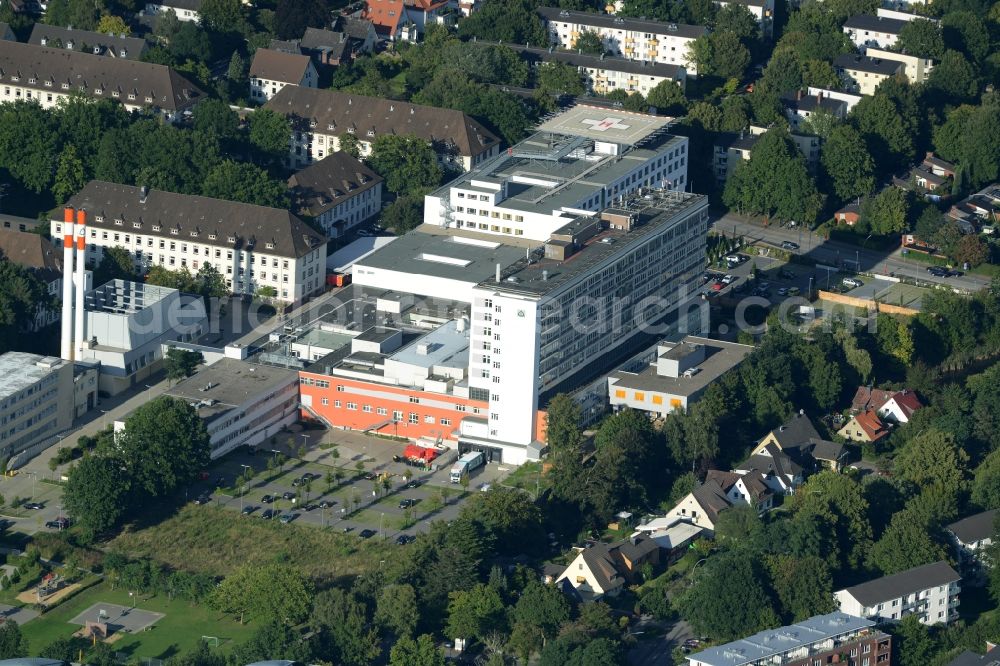 Hamburg from above - Clinic of the hospital grounds Asklepios Klinik Harburg in Hamburg in Germany