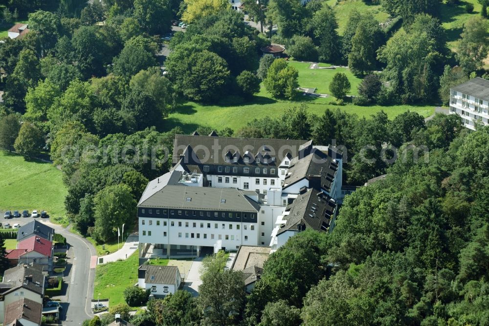 Aerial photograph Nidda - Hospital grounds of the Clinic Asklepios Neurologische Klinik Bad Salzhausen Am Hasensprung in Nidda in the state Hesse, Germany