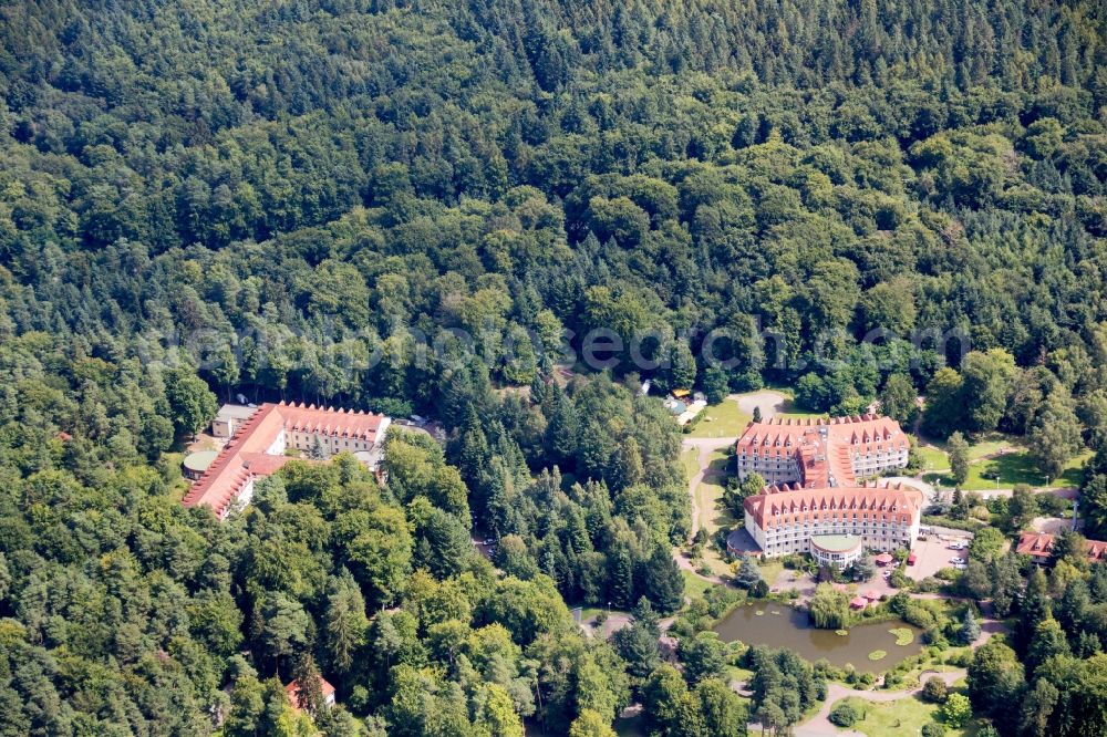 Aerial photograph Bernau - Hospital grounds of the Clinic Brandenburg Klinik in Bernau in the state Brandenburg, Germany