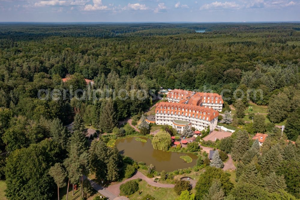 Aerial photograph Bernau - Hospital grounds of the Clinic Brandenburg Klinik in Bernau in the state Brandenburg, Germany