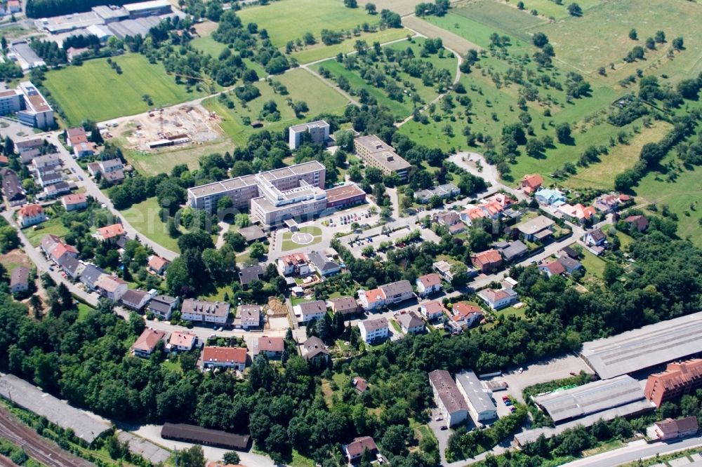 Bretten from above - Hospital grounds of the Clinic Bretten in Bretten in the state Baden-Wuerttemberg