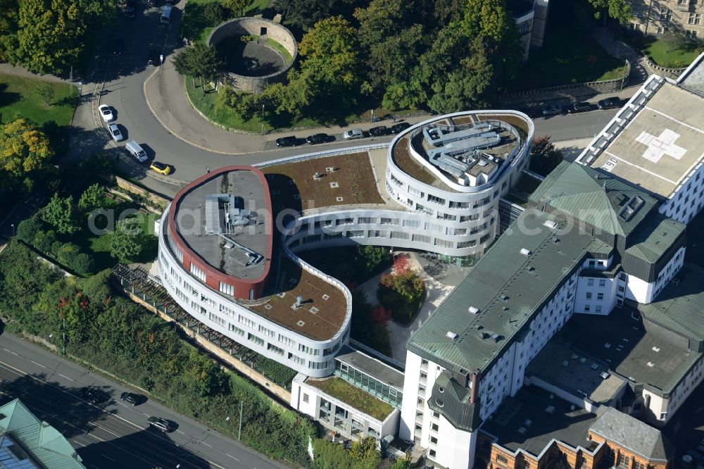 Aerial image Kassel - Clinic of the hospital grounds of Elisabeth-Hospital in Kassel in the state of Hesse