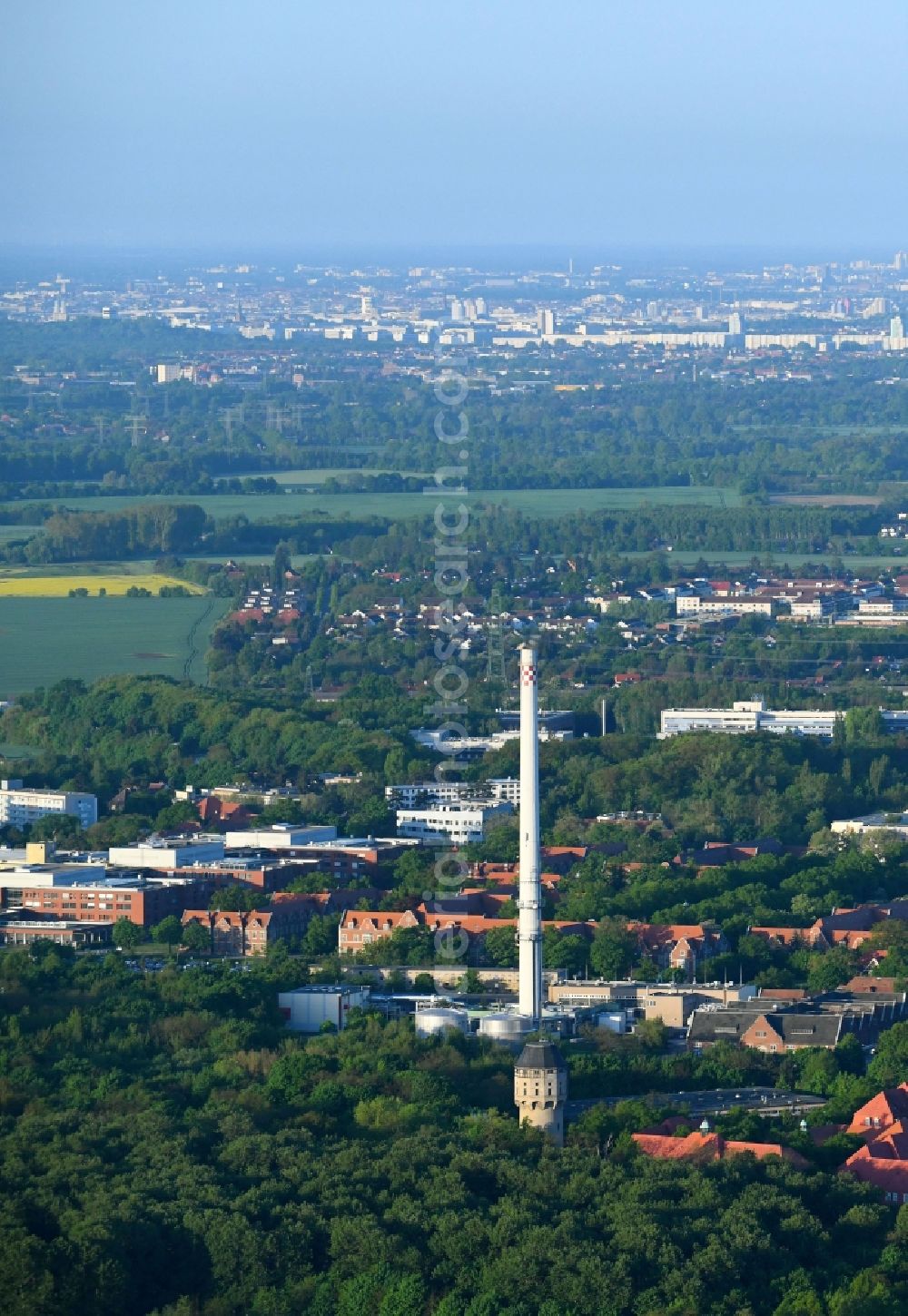 Aerial photograph Berlin - Hospital grounds of the Clinic entlang of Lindenberger Weg in the district Buch in Berlin, Germany