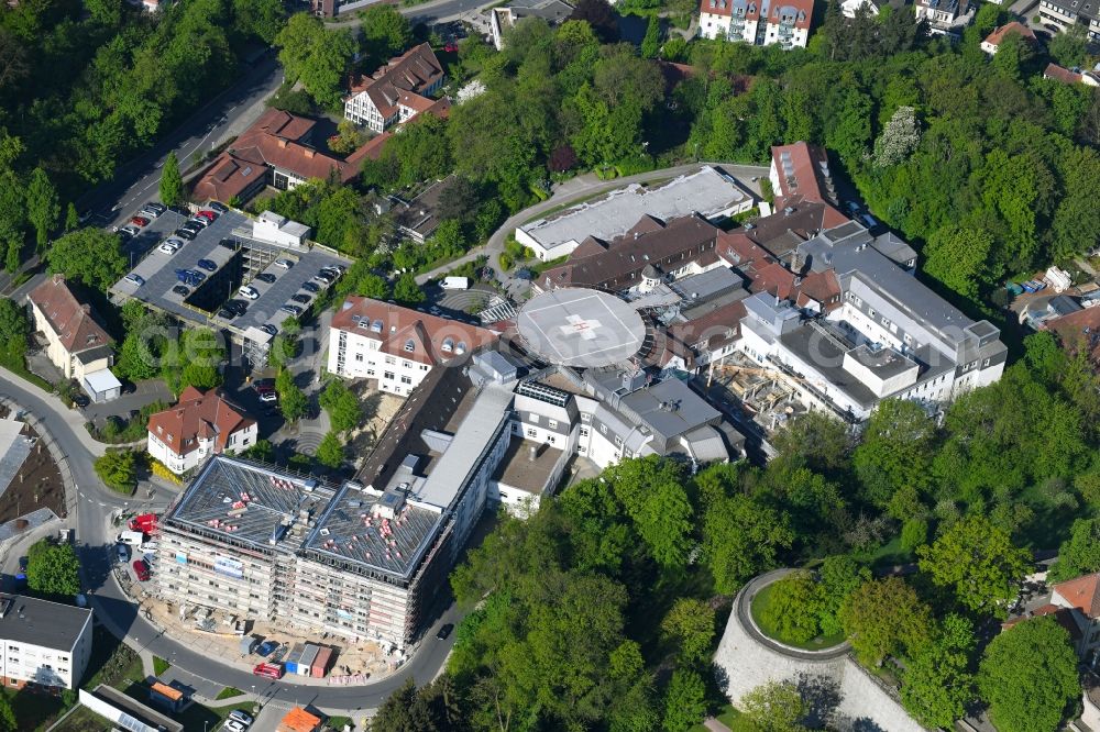 Bielefeld from the bird's eye view: Hospital grounds of the Clinic Evangelisches Klinikum Bethel in Bielefeld in the state North Rhine-Westphalia, Germany