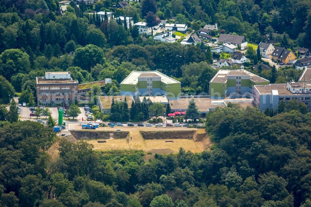 Essen from above - Clinic of the hospital grounds Kettwig destrict Laupendahl in Essen in the state North Rhine-Westphalia