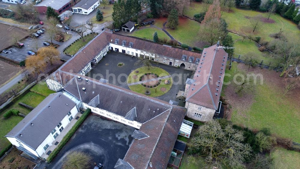 Hennef (Sieg) from above - Hospital grounds of the Clinic Fachklinik Gut Zissendorf in the district Stossdorf in Hennef (Sieg) in the state North Rhine-Westphalia, Germany