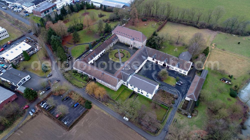 Hennef (Sieg) from the bird's eye view: Hospital grounds of the Clinic Fachklinik Gut Zissendorf in the district Stossdorf in Hennef (Sieg) in the state North Rhine-Westphalia, Germany