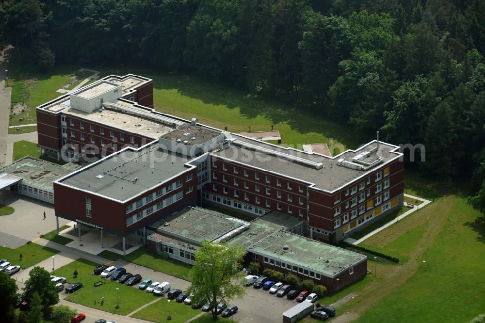 Aerial photograph Borstel - Hospital grounds of the Clinic - Forschungszentrum Borstel Leibniz-Zentrum fuer Medizin and Biowissenschaften in Borstel in the state Schleswig-Holstein, Germany