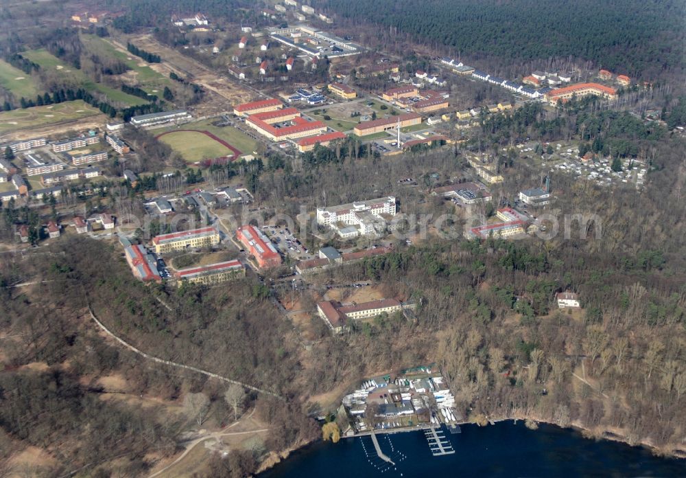 Berlin from above - Hospital grounds of the Clinic Havelhoehe in the district Bezirk Spandau in Berlin