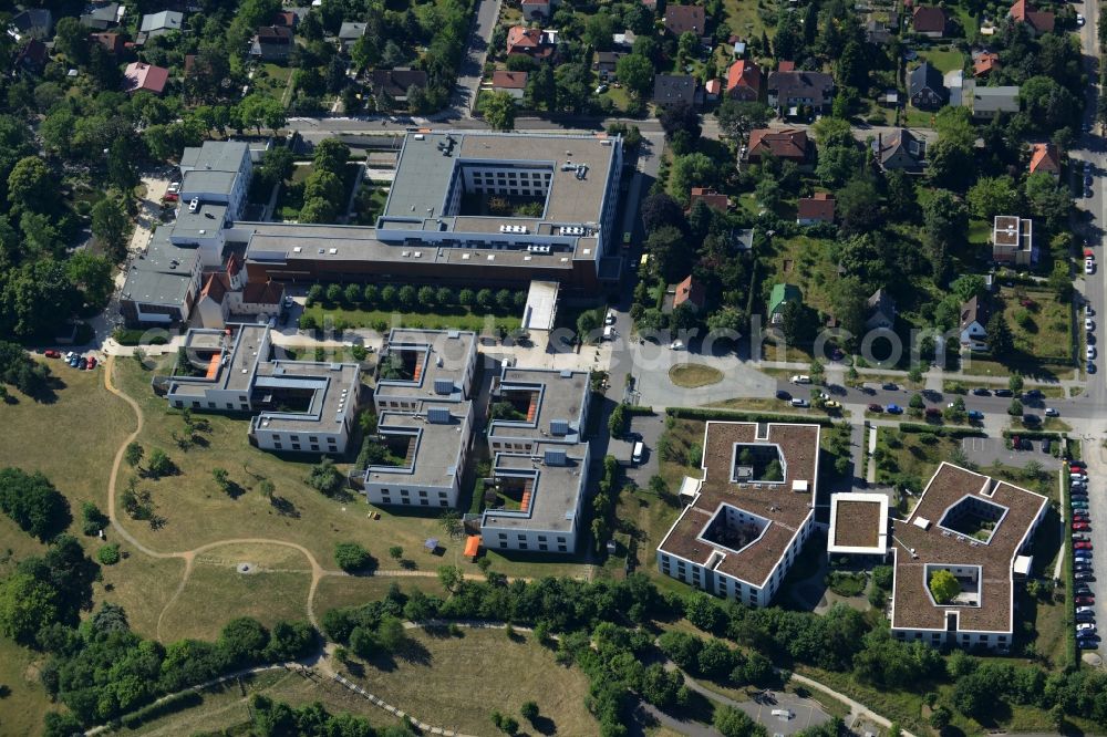 Aerial photograph Berlin - Clinic of the hospital grounds Hedwigshoehe in Berlin in Germany